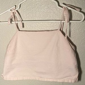 Cropped Pale Pink Brandy Melville Tank Top